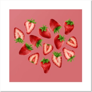 Strawberries Posters and Art